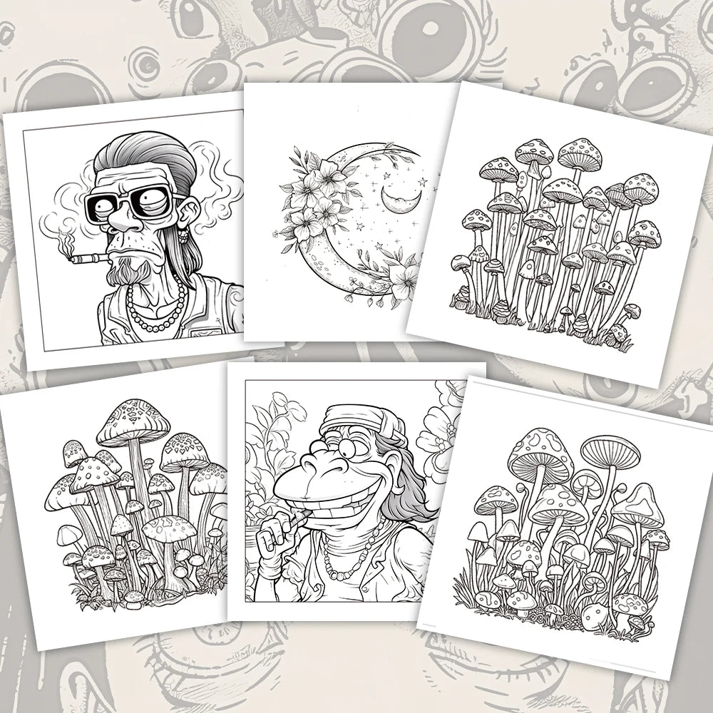 Kleurboek voor volwassenen – 30 unieke patronen, 21x21 cm