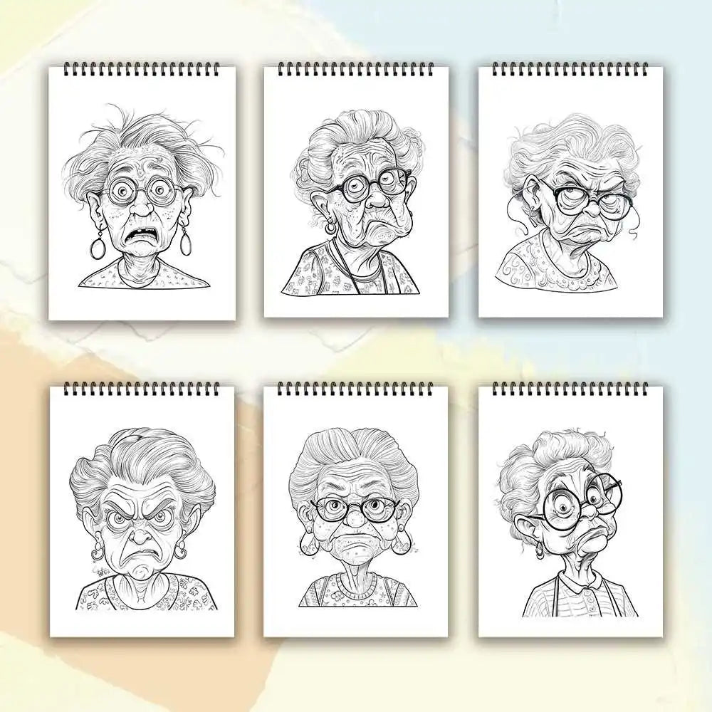 Kleurboek voor volwassenen – 30 Pagina’s met Humor & Ontspanning