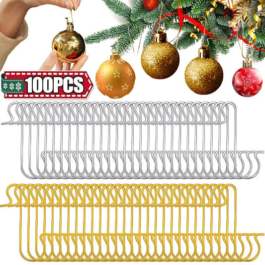 Kerstbal haakjes S-vormig metaal – stevige haken voor kerstboomdecoratie
