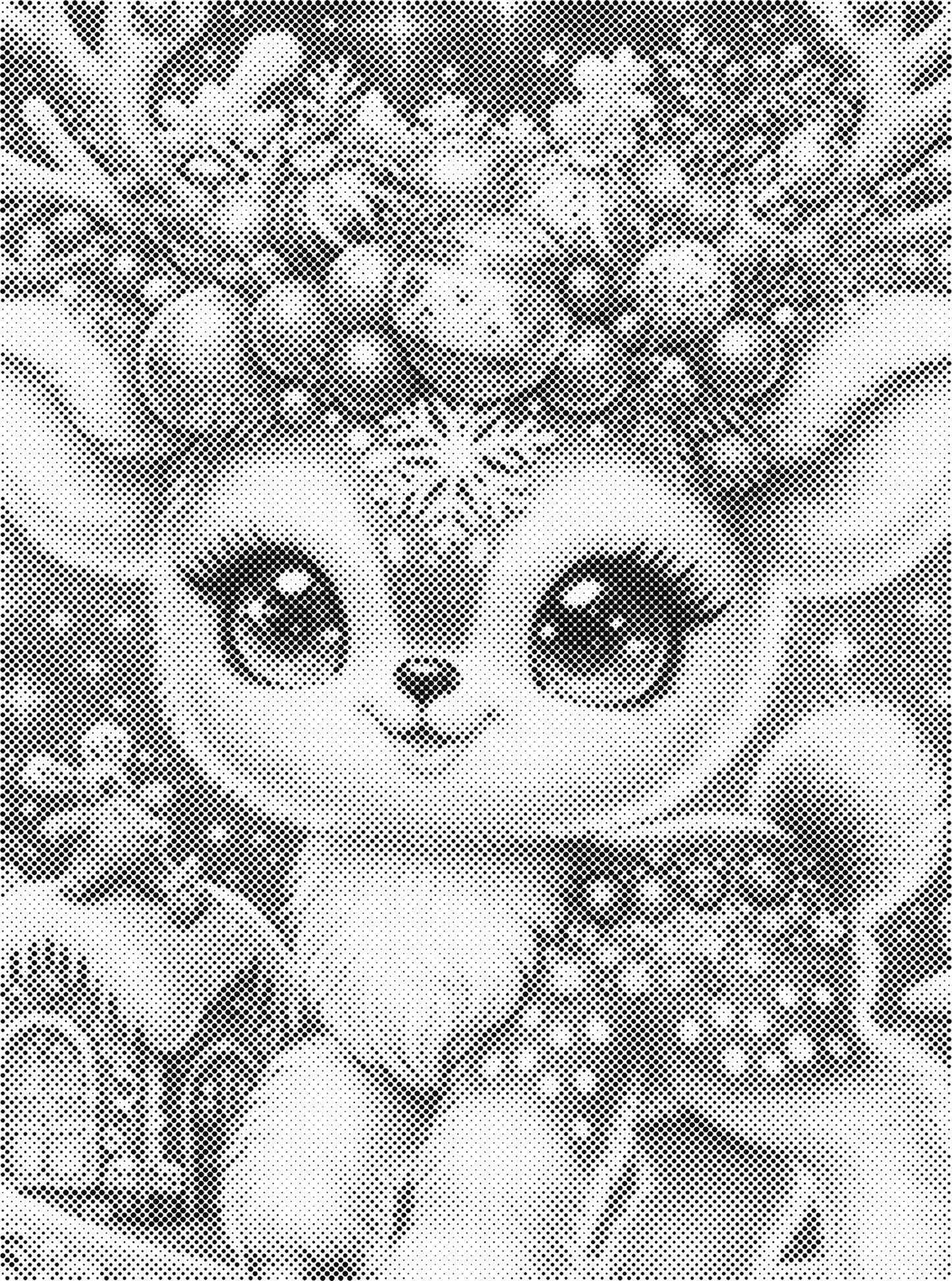 DOT Painting Cartoon Kerst – Één Kleur Stippelkunst