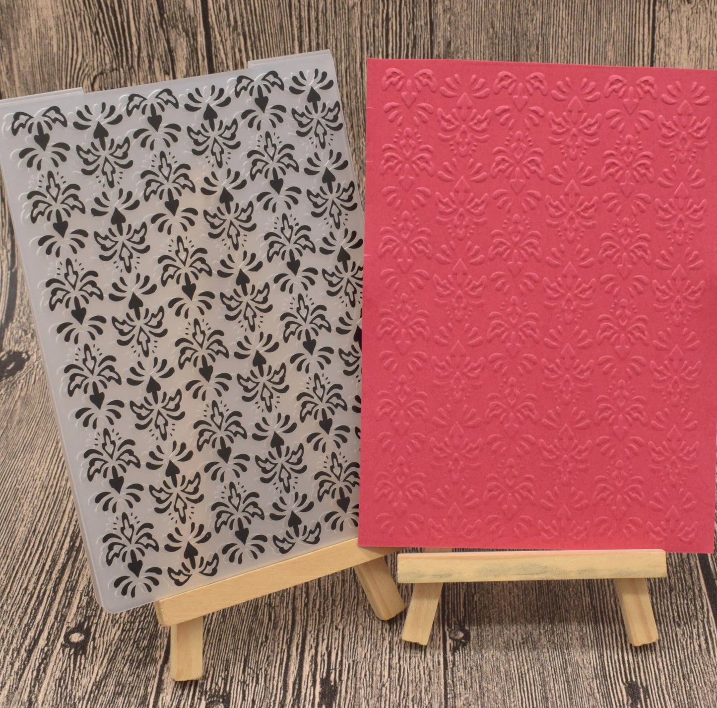 Embossing folder bloemen patroon voor kaarten en scrapbooking