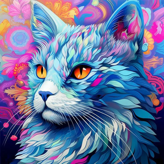 Diamond Painting Dieren Volledige Ronde Steentjes 30x40cm - Kat 6