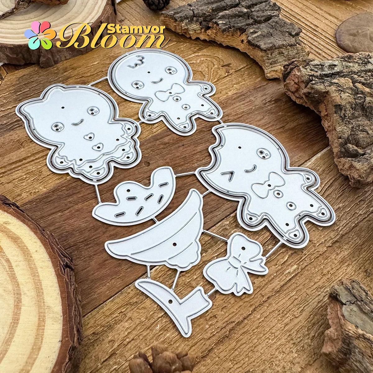 Snijmal Gingerbread Man kerstvorm voor kaarten en scrapbooking