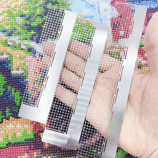 Diamond Painting steentjes raster RVS liniaal met 240/360/520 vakjes