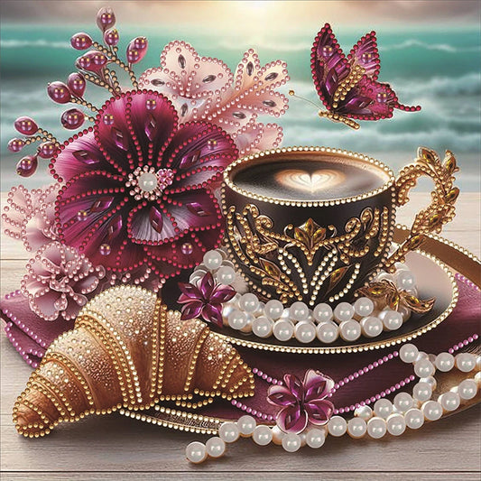 Special Diamond Painting met speciaal gevormde steentjes 30x30cm - LY416