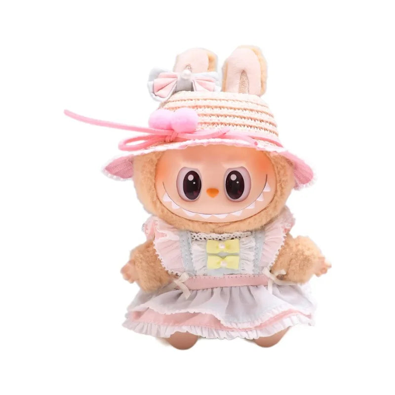 Kleding voor Labubu poppen – Prinsessenjurk en accessoires set 17cm