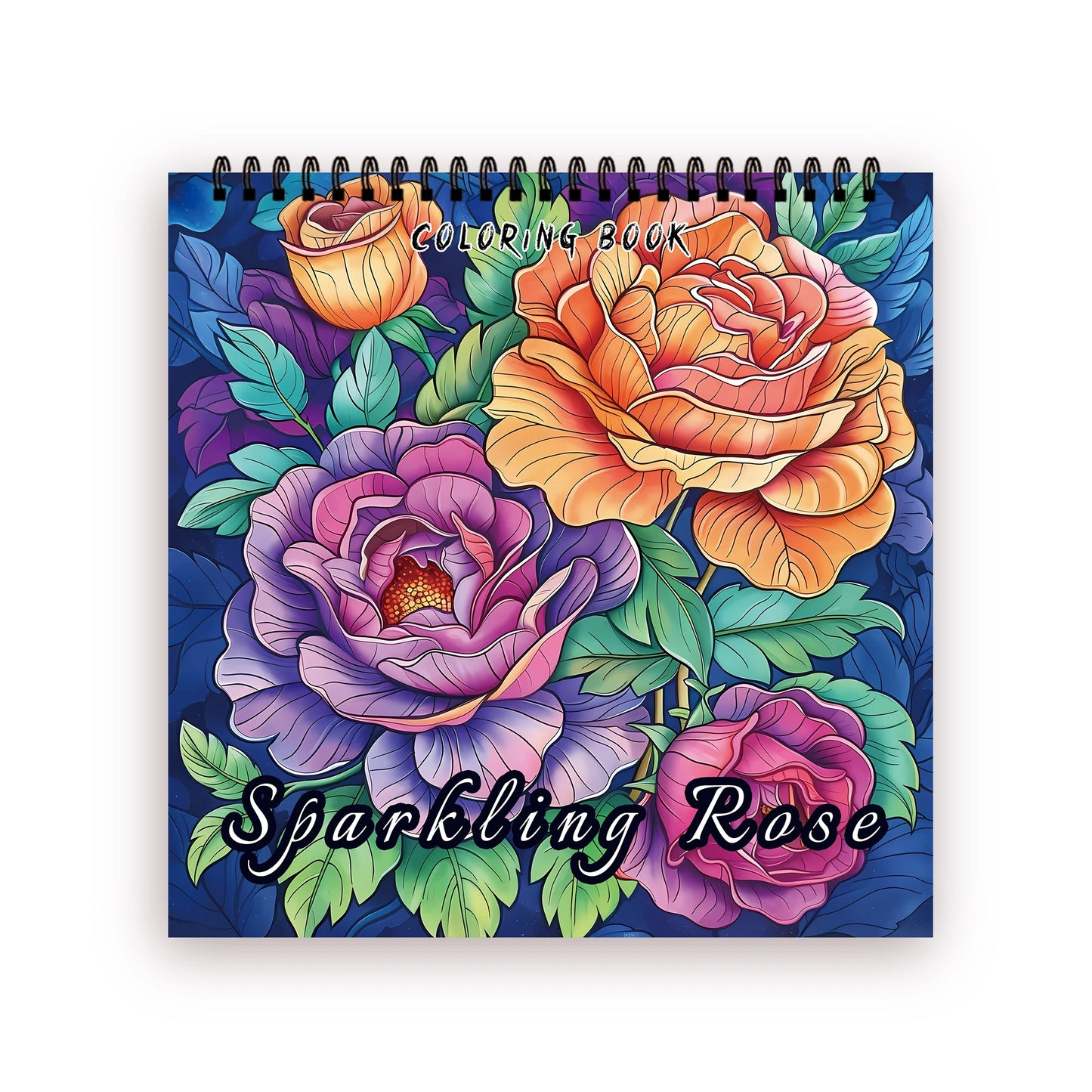 Kleurboek voor volwassenen – 30 rustgevende tekenpagina’s op dik papier - Sparkling Rose