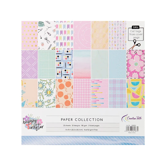 Scrapbook Papier 20 Vellen - 20 Designs - 203x203mm