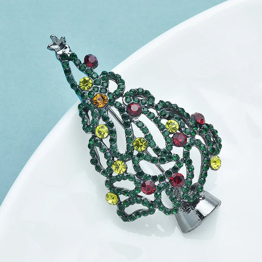 Kerst Broche Sprankelende Art Kerstboom voor Feestelijke Stijl