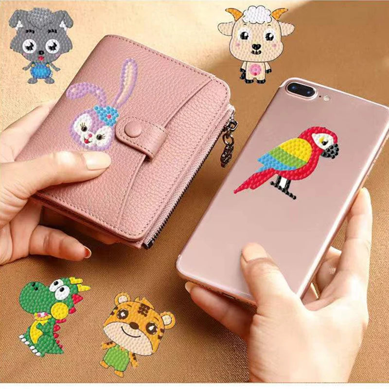 Diamond Painting Sticker set met vrolijke cartoon patronen - 050