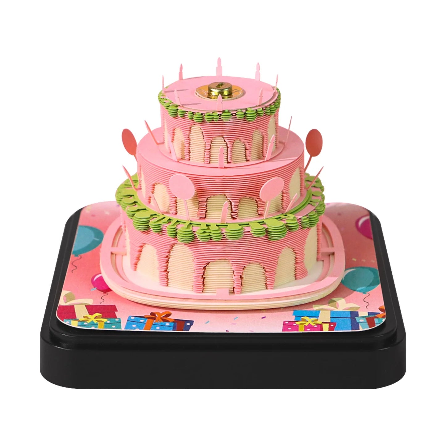 3D Papier Sculptuur Tafelkalender 2026 Notitie Ornament Cadeau Decoratie