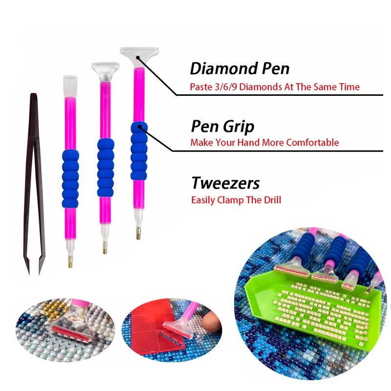 Diamond Painting Sorteerdoos met tools - 28 vakjes