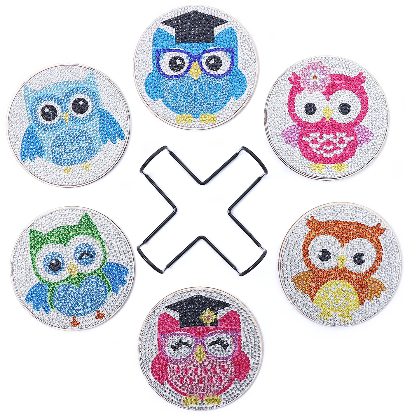 Diamond Painting Onderzetters met Houder - Creatieve Set