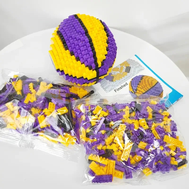 Bouwpakket Sport – Voetbal & Basketbal Blokjesmodel voor Fans