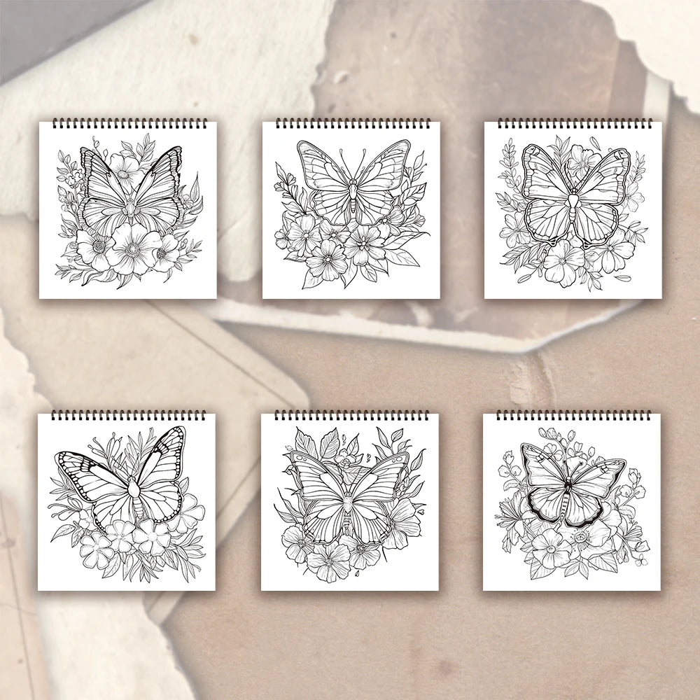 Kleurboek voor volwassenen en tieners – Spiraalbinding met dik papier voor ontspanning en creativiteit