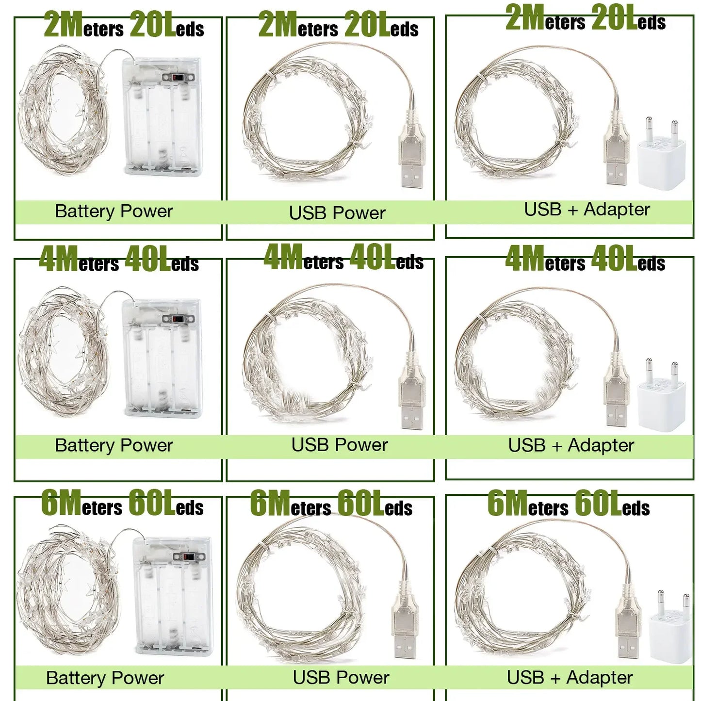 Kerst Lichtsnoer 4M Sterren Mini LED Sfeerverlichting op Batterijen – Binnen & Buiten