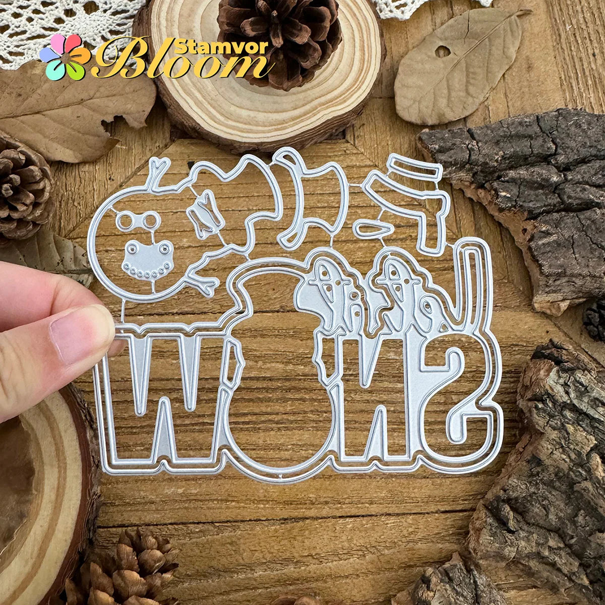 Snijmal Winterse Sneeuwpop met Let It Snow Tekst voor Kaarten en Scrapbooking