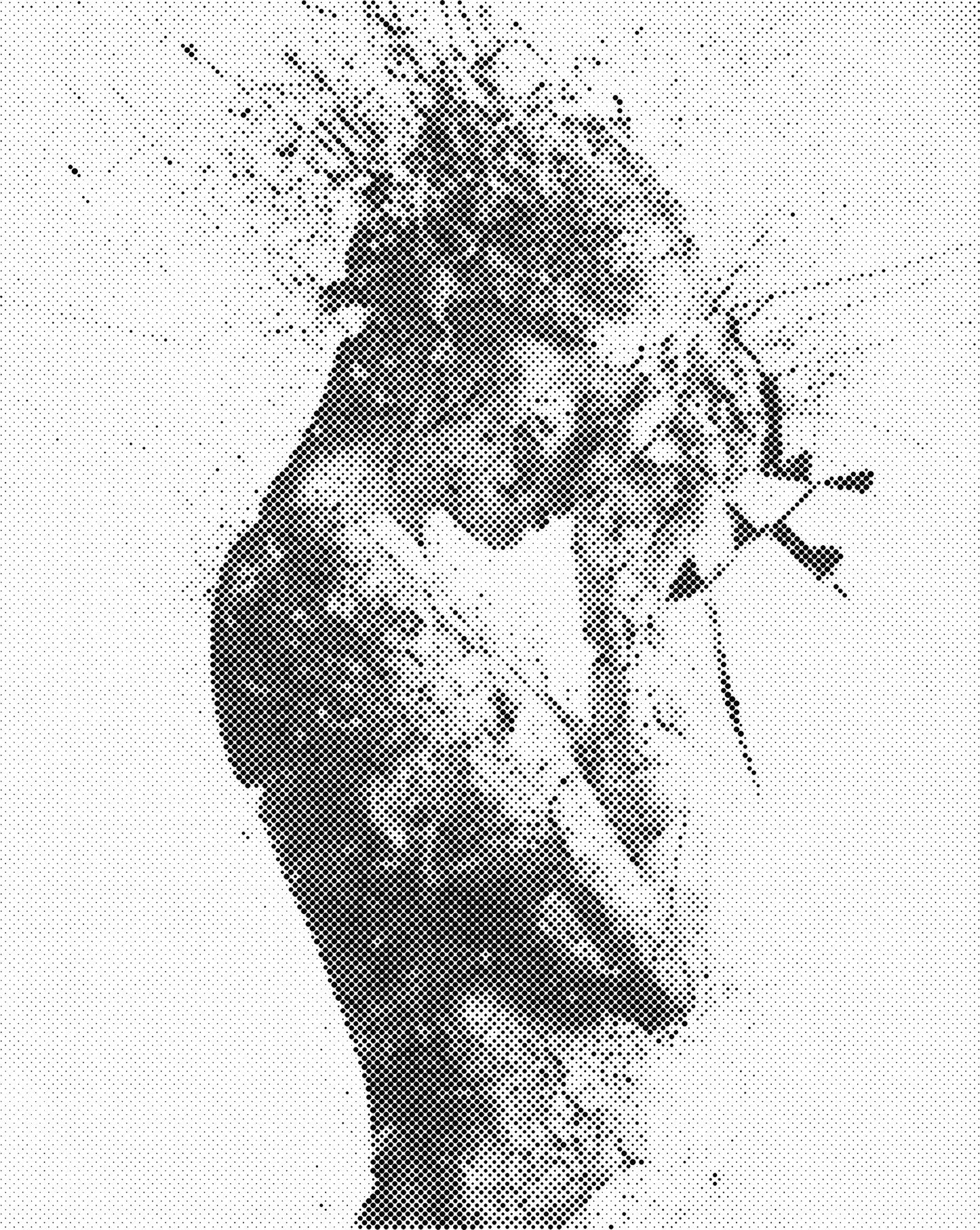 DOT Painting Abstract Art - Handen en Mensen (40x50cm of 60x75cm)