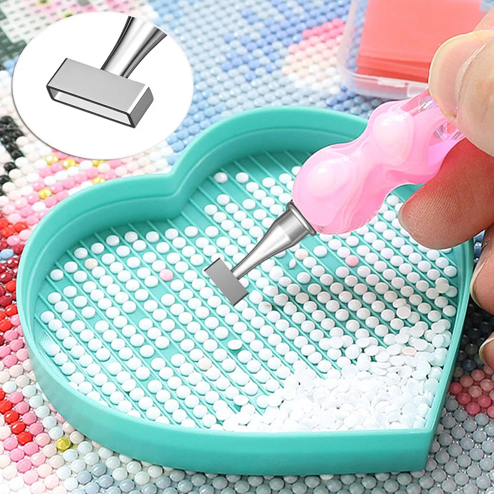 Diamond Painting Opzetstukken voor Diamond Painting pen – Ergonomische Penkop Set met Metaal & Roller Accessoires