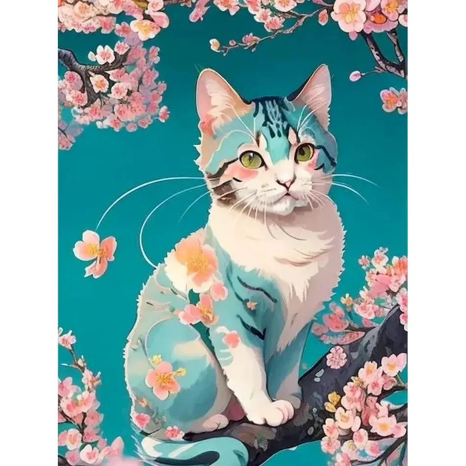 Schilderen op nummer Dieren - Kat Modern Schilderij - 9952950