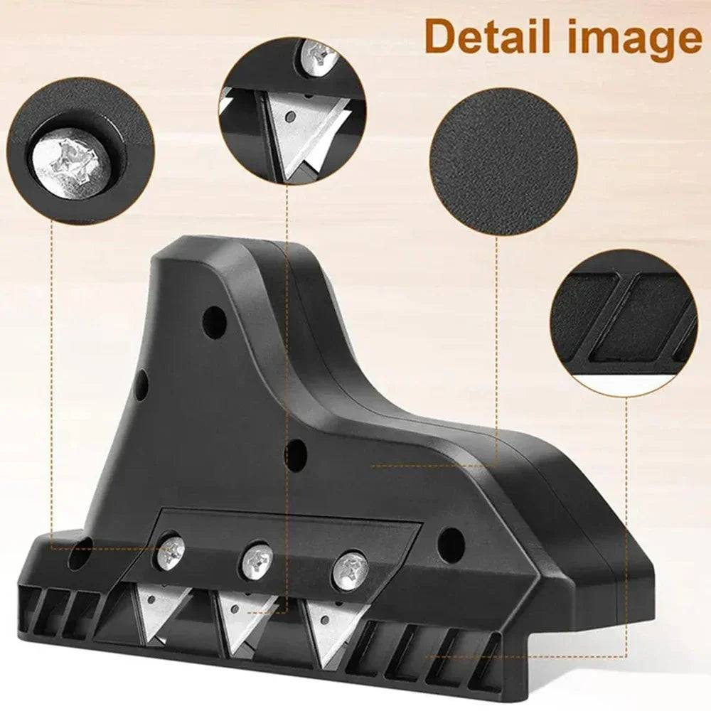 1 stuks gipsplaten snijder met mes – 45° afschuining en randtrimmer voor hout- en gipsplaatbewerking