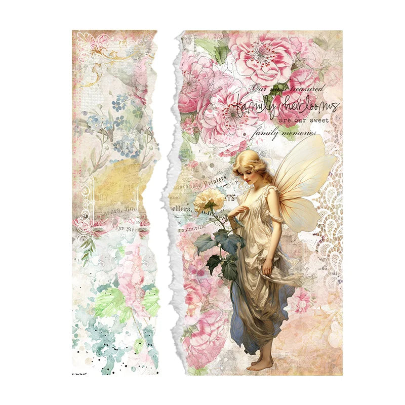 Maak unieke retro journals met 8 vintage rijstpapieren vellen