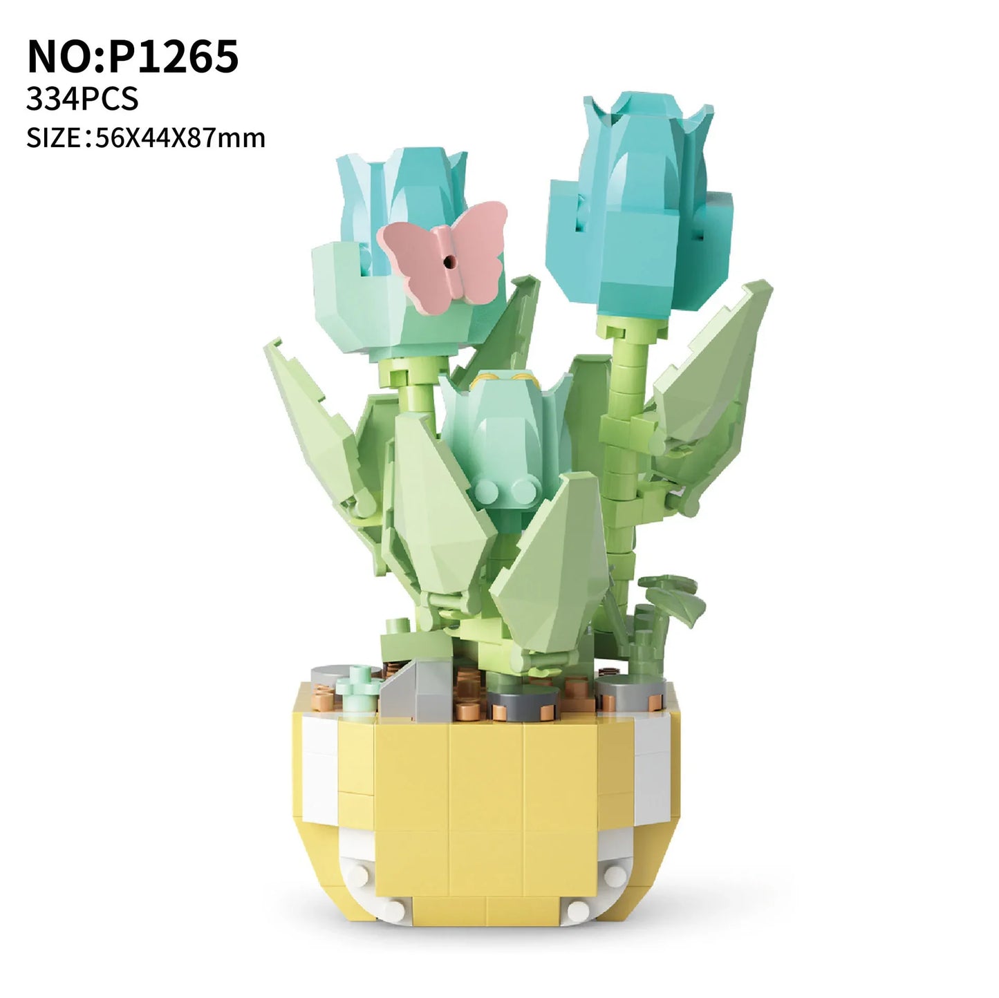 Bouwpakket Bloemenboeket met Rozen – Creatieve Bloemen Bouwstenen Set