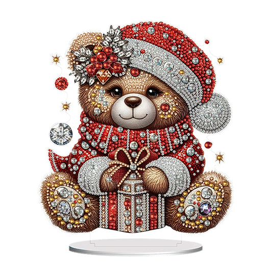 Diamond Painting Hangend Ornament – Acryl Kerst thema met Speciale Vormige Steentjes - LB220
