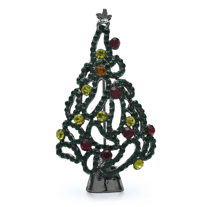 Kerst Broche Sprankelende Art Kerstboom voor Feestelijke Stijl