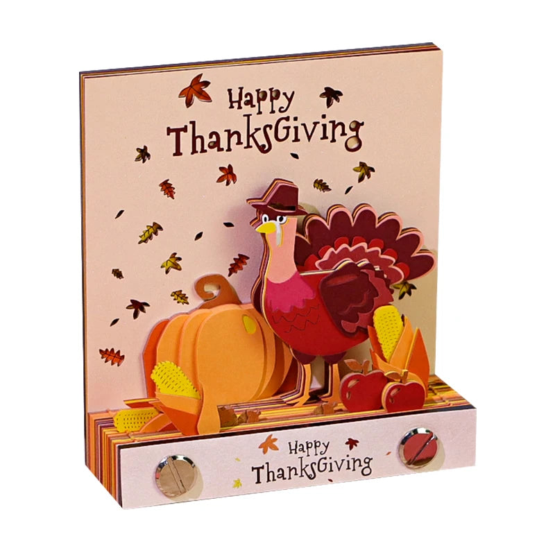 3D Papier Sculptuur Notitieblok / Scheurkalender Decoratie voor Feestdagen en Cadeaus