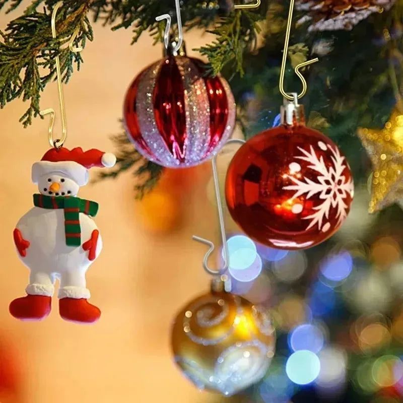 Kerstbal haakjes S-vormig metaal – stevige haken voor kerstboomdecoratie