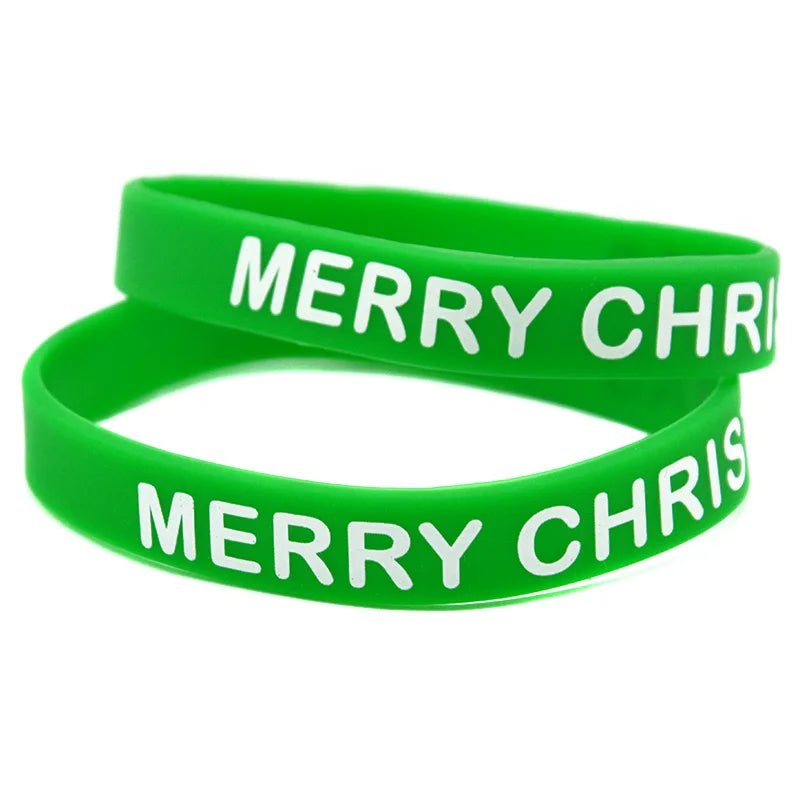 Kerst armband Merry Christmas siliconen polsband volwassenen