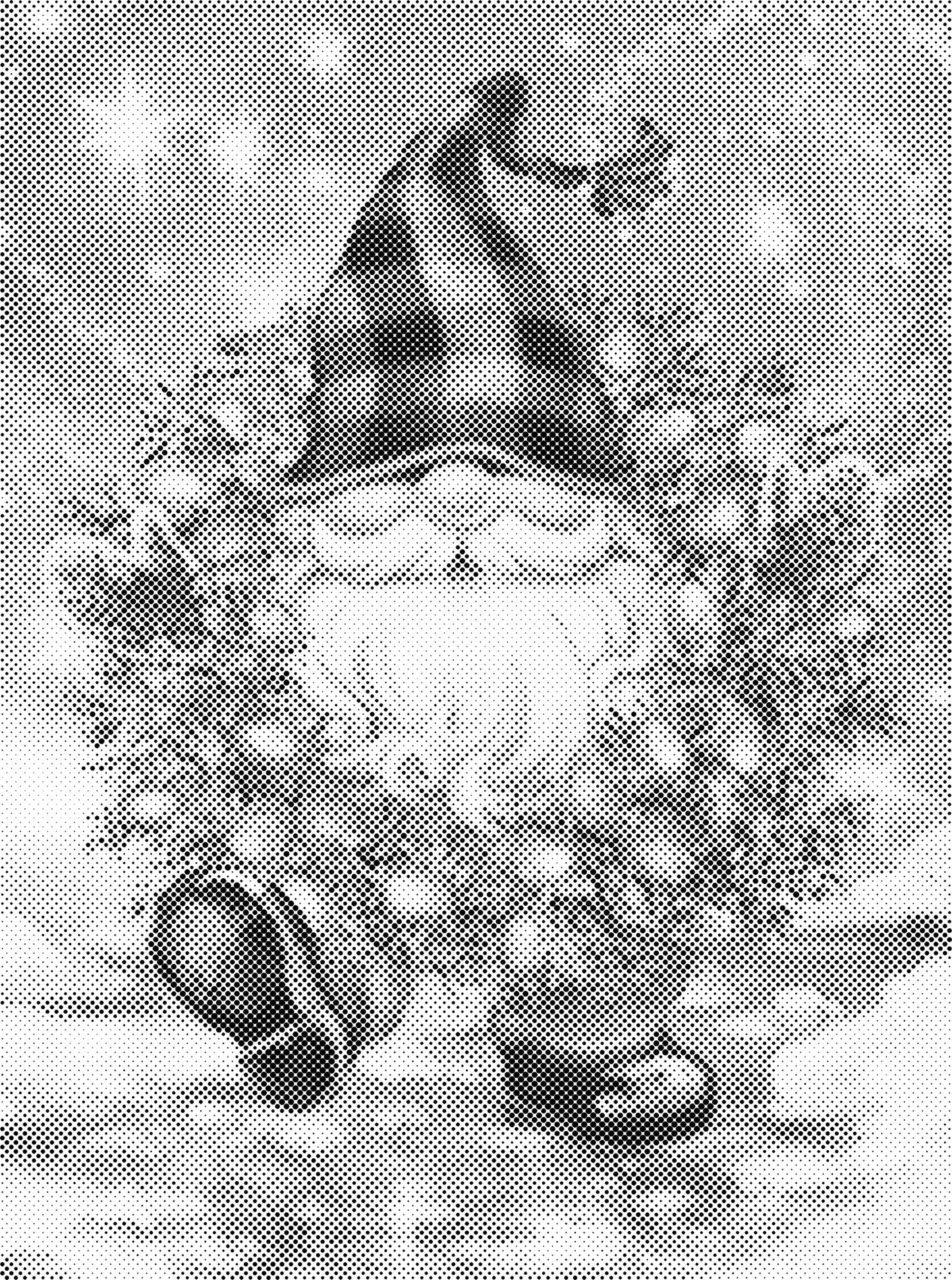 DOT Painting Cartoon Kerst – Één Kleur Stippelkunst