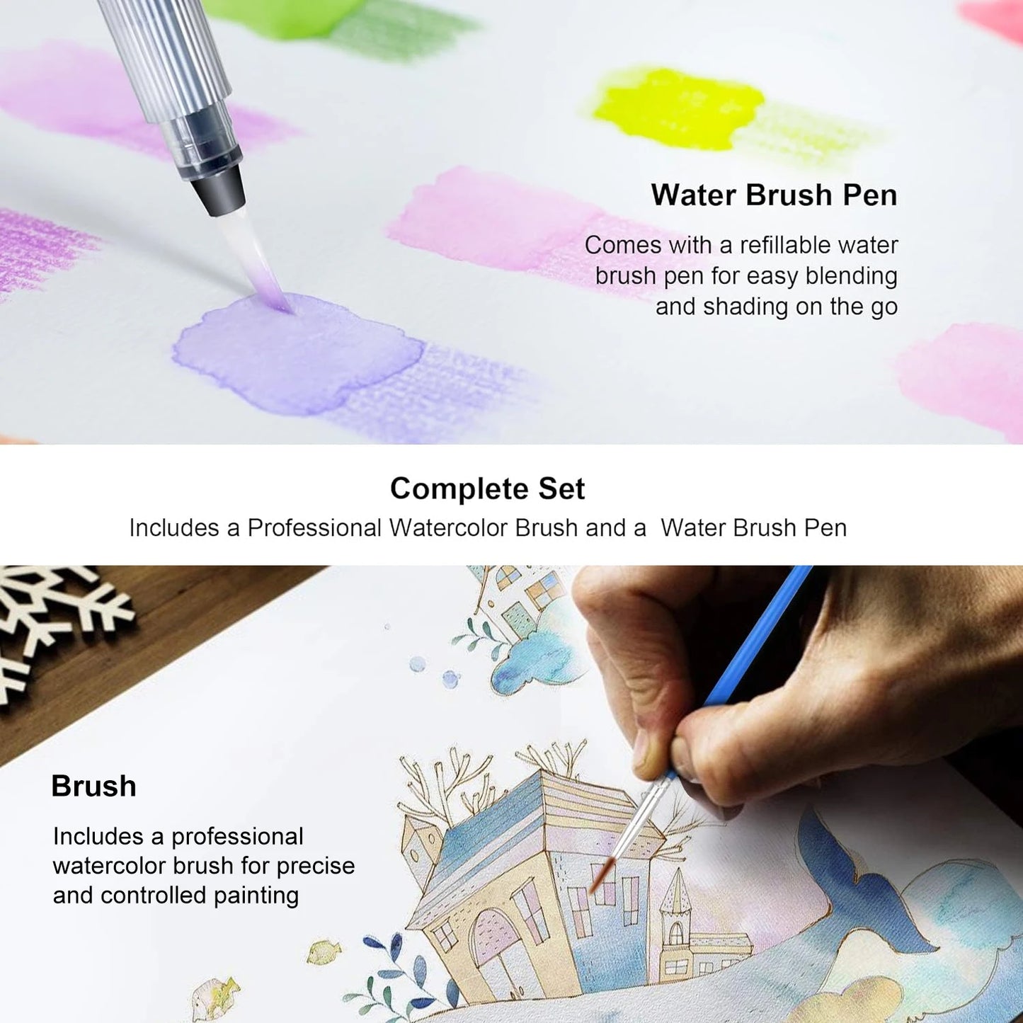 Potloden set Aquarel Kleurpotloden 48 Kleuren Professionele Tekenset