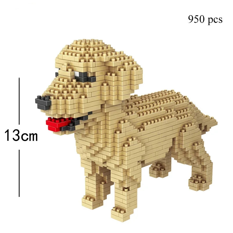 Bouwpakket dieren - Mini honden bouwset voor kinderen en volwassenen