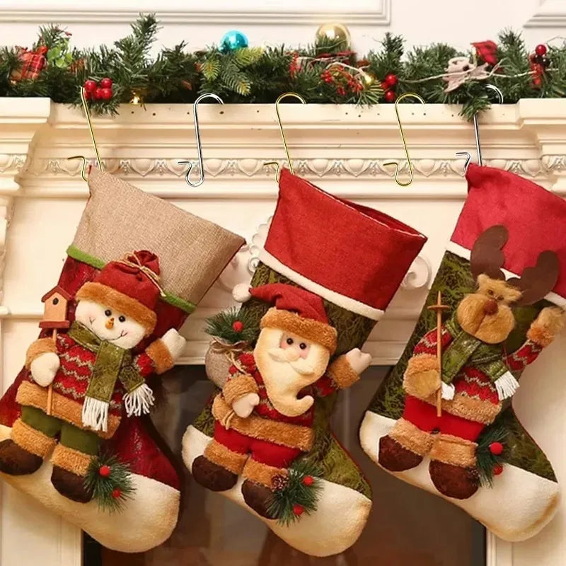 Kerstbal haakjes S-vormig metaal – stevige haken voor kerstboomdecoratie