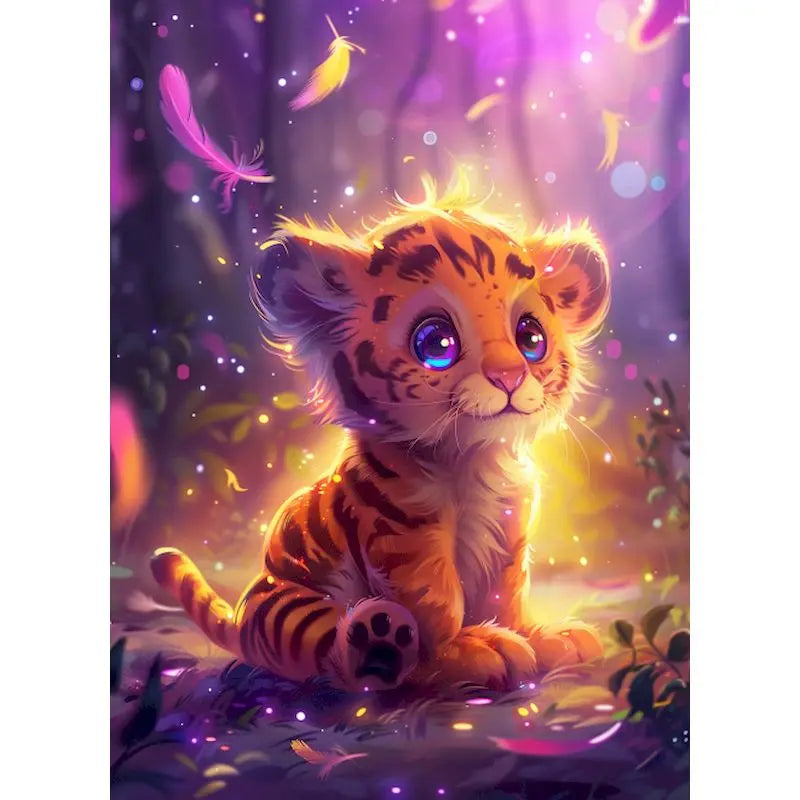 Schilderen op nummer Dieren - Tijger Schattige Dierenkunst - 9959859