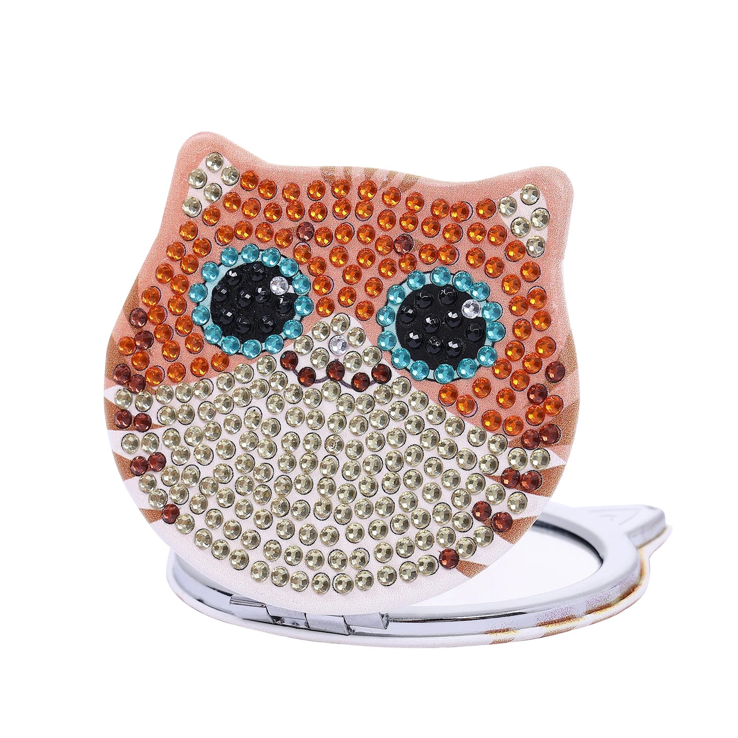 Diamond Painting Spiegel Katten Compacte Opvouwbare Make-up Spiegel