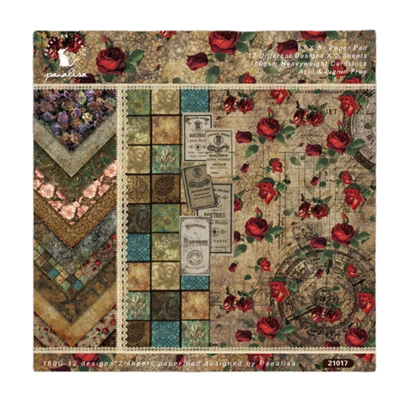 12 vellen scrapbook papier – Achtergrondpapier voor knutselen