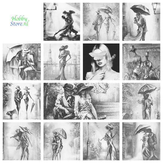 DOT Painting – Deftige dames & dansende koppels (40x60cm t/m 60x90cm)