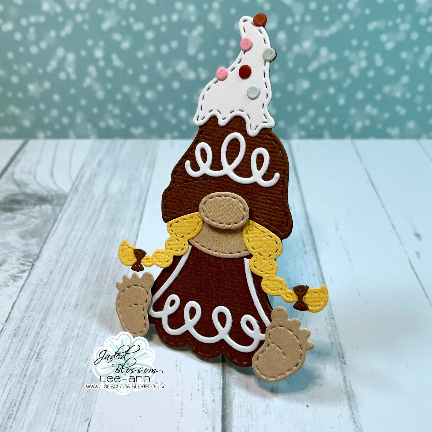 JB Collections Gnome add on snijmallen set voor creatieve kaarten en tafereeltjes - Gingerbread